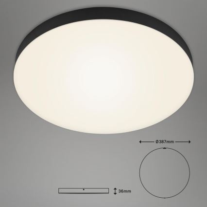 Briloner 7068-015 - LED Plafonjera FLAME LED/24,5W/230V 3000K crno