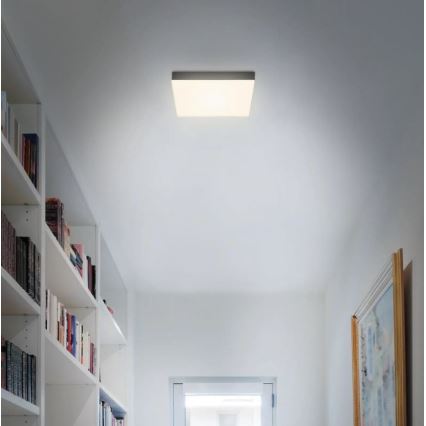 Briloner 7070-015 - LED Plafonjera FLAME LED/16W/230V crno