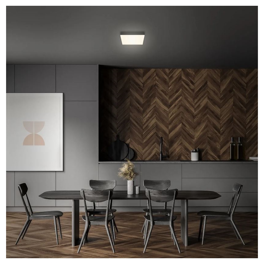 Briloner 7070-015 - LED stropna svetiljka FLAME LED/16W/230V crna