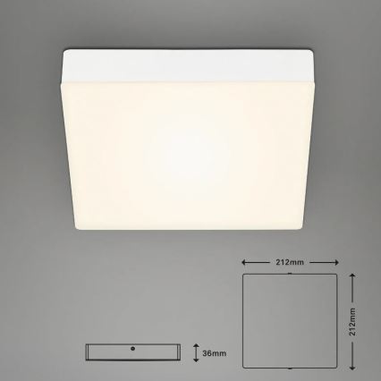 Briloner 7070-016 - LED Plafonjera FLAME LED/16W/230V bela