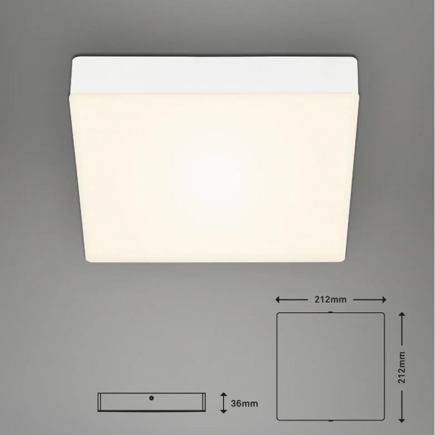 Briloner 7070-016 - LED Plafonjera FLAME LED/16W/230V bela