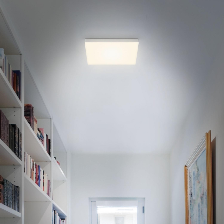 Briloner 7071-014 - LED Plafonjera FLAME LED/21W/230V 3000K 28,7x28,7 cm srebrno