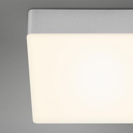 Briloner 7071-014 - LED Plafonjera FLAME LED/21W/230V 3000K 28,7x28,7 cm srebrno
