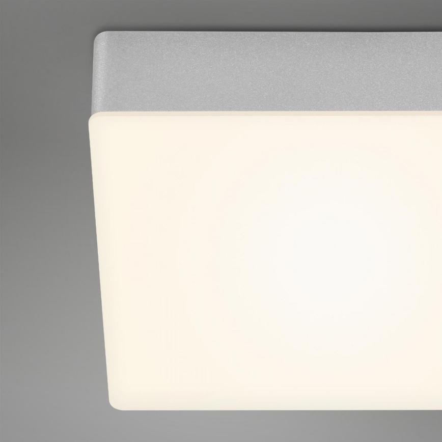 Briloner 7071-014 - LED Plafonjera FLAME LED/21W/230V 3000K 28,7x28,7 cm srebrno