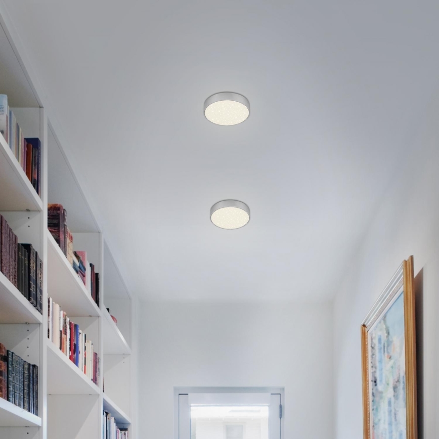 Briloner 7072-414 - LED Plafonjera STAR SKY LED/11W/230V 4000K pr. 15 cm srebrno