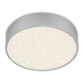 Briloner 7072-414 - LED plafonska svetiljka STAR SKY LED/11W/230V 4000K prečnika 15 cm srebrna