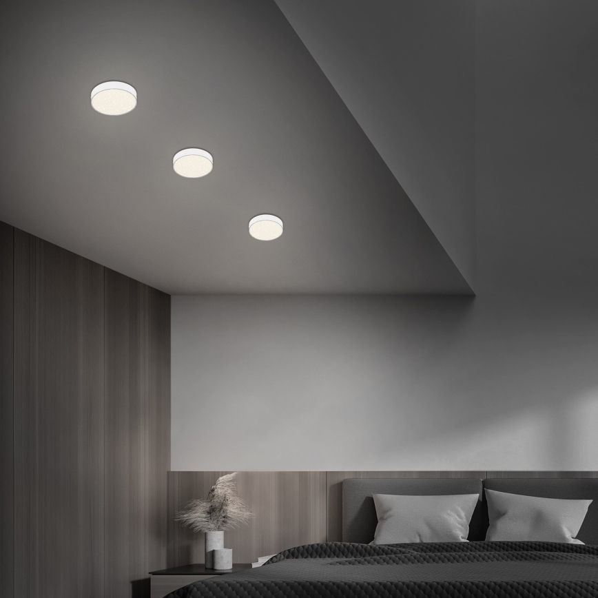 Briloner 7072-416 - LED Plafonjera STAR SKY LED/11W/230V 4000K pr. 15 cm bela