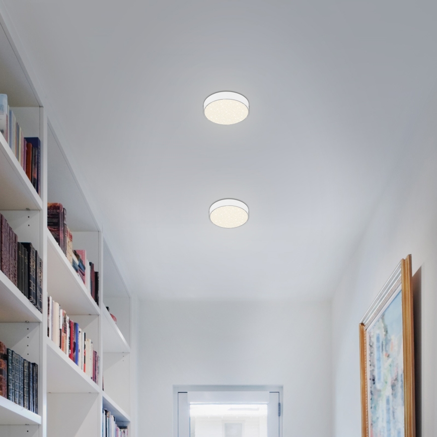 Briloner 7072-416 - LED Plafonjera STAR SKY LED/11W/230V 4000K pr. 15 cm bela