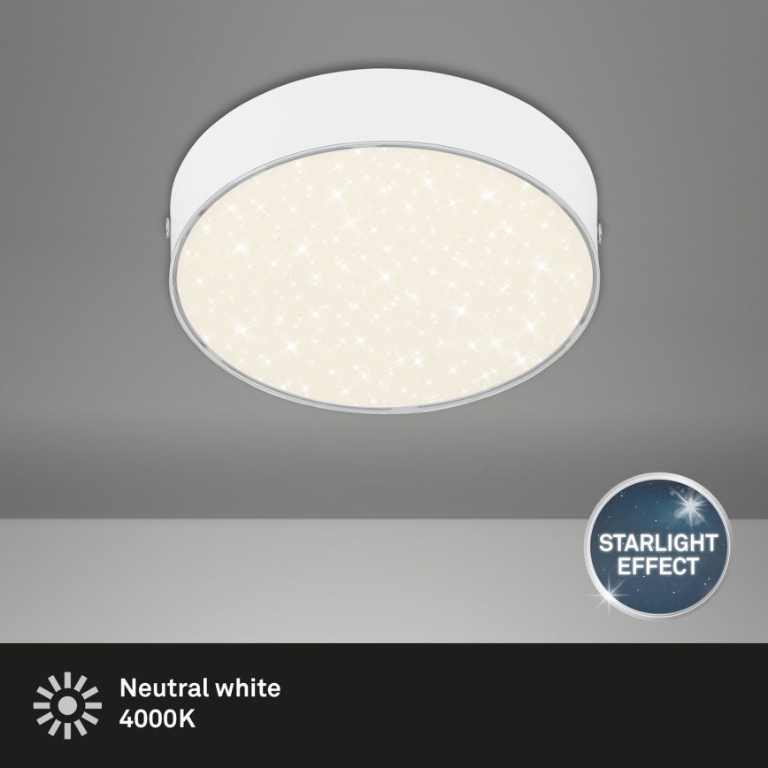 Briloner 7072-416 - LED Plafonjera STAR SKY LED/11W/230V 4000K pr. 15 cm bela