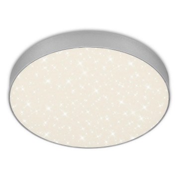 Briloner 7074-414 - LED stropna svetiljka STAR SKY LED/21W/230V 4000K prečnik 28 cm srebrna