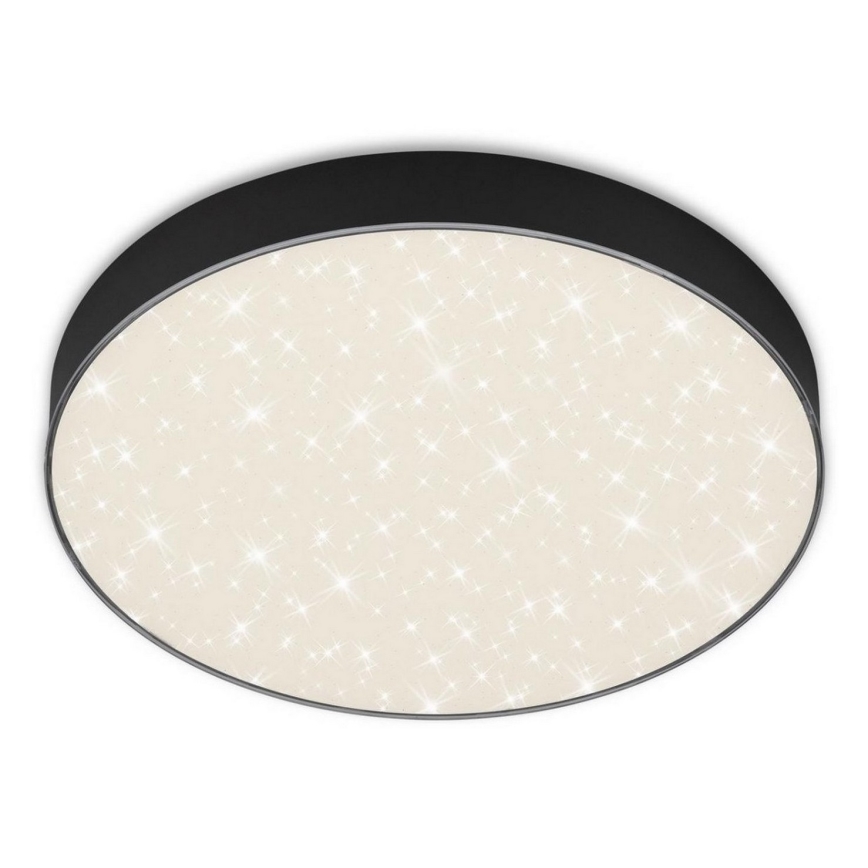 Briloner 7074-415 - LED Plafonjera STAR SKY LED/21W/230V 4000K pr. 28 cm crno