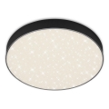 Briloner 7074-415 - LED plafonsko svetlo STAR SKY LED/21W/230V 4000K prečnika 28 cm crno