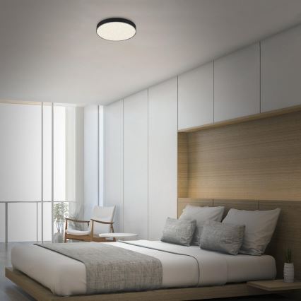 Briloner 7074-415 - LED plafonsko svetlo STAR SKY LED/21W/230V 4000K prečnika 28 cm crno