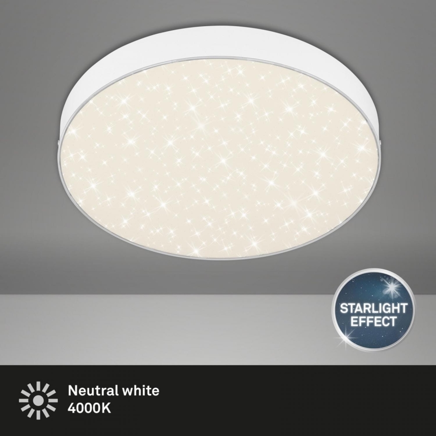 Briloner 7074-416 - LED Plafonjera STAR SKY LED/21W/230V 4000K pr. 28 cm bela