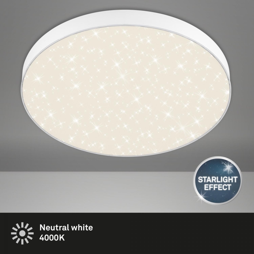 Briloner 7075-416 - LED Plafonjera STAR SKY LED/24,5W/230V 4000K pr. 38 cm bela