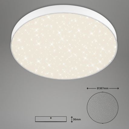 Briloner 7075-416 - LED Plafonjera STAR SKY LED/24,5W/230V 4000K pr. 38 cm bela