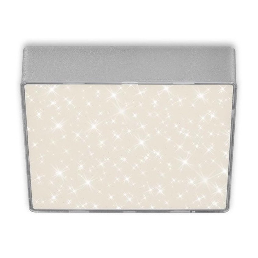 Briloner 7076-414 - LED Plafonjera STAR SKY LED/11W/230V 4000K 15x15 cm srebrno