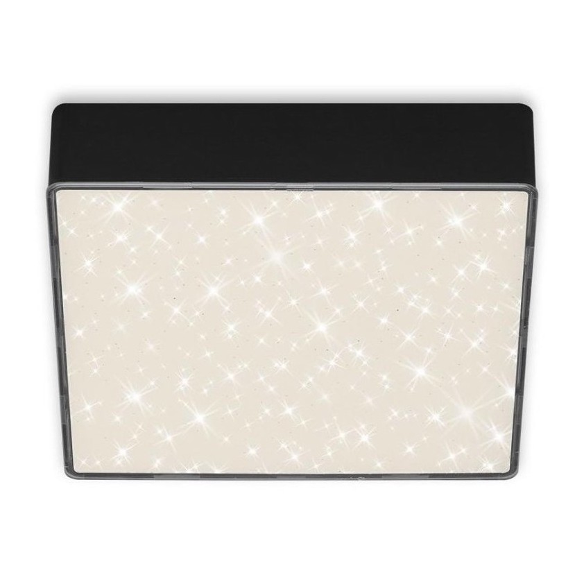 Briloner 7076-415 - LED plafon STAR SKY LED/11W/230V 4000K 15x15 cm crna