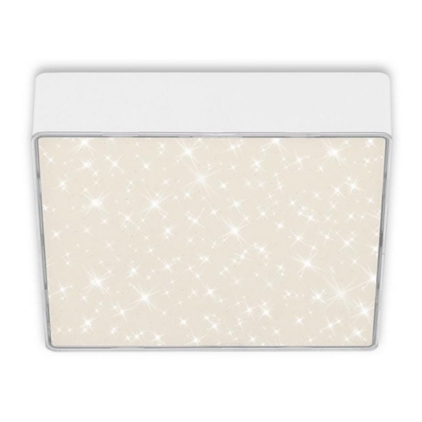 Briloner 7076-416 - LED Plafonjera STAR SKY LED/11W/230V 4000K 15x15 cm bela