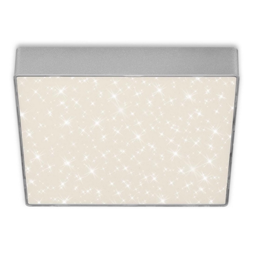 Briloner 7077-414 - LED Plafonjera STAR SKY LED/16W/230V 4000K 21x21 cm srebrno