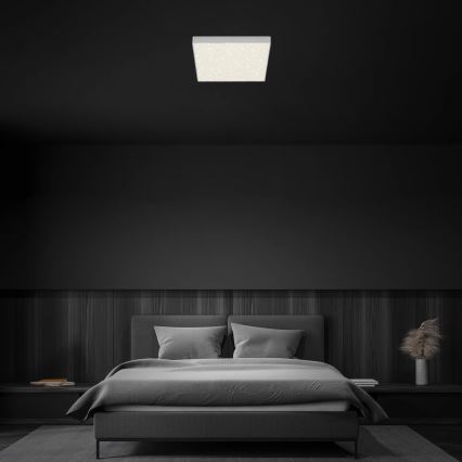 Briloner 7078-414 - LED Plafonjera STAR SKY LED/21W/230V 4000K 28x28 cm srebrno