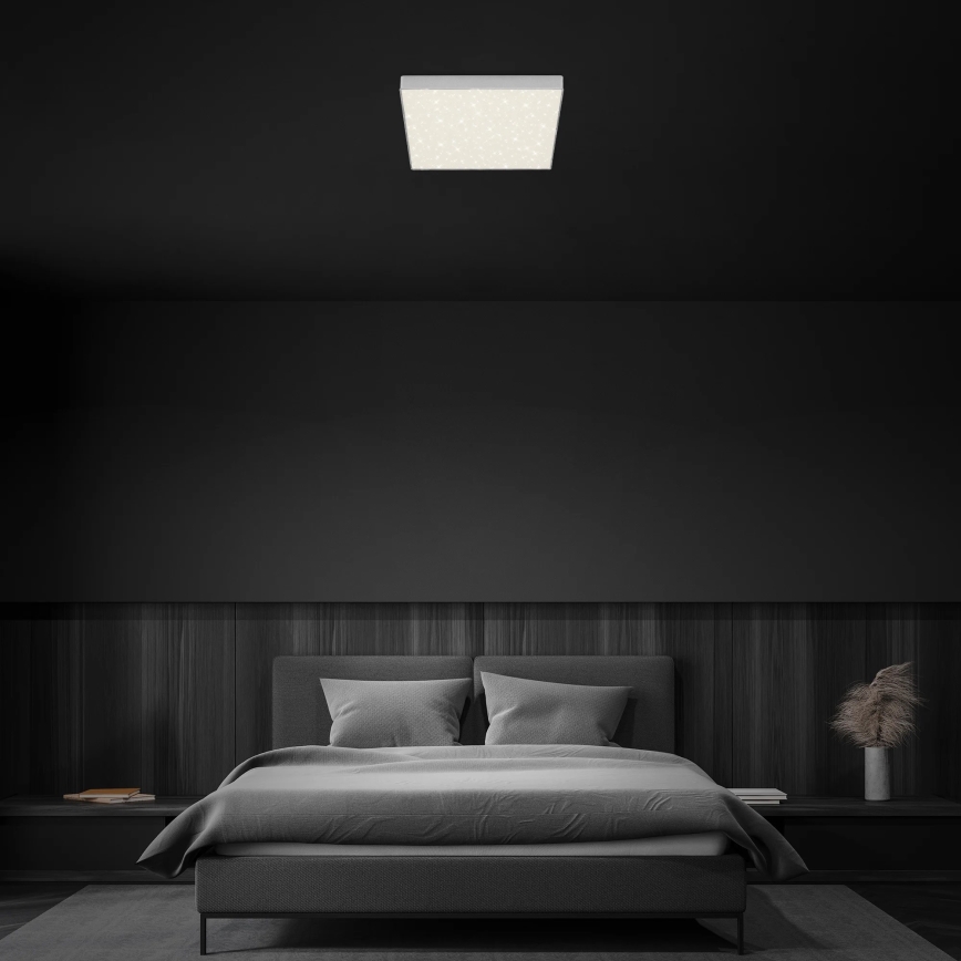 Briloner 7078-414 - LED Plafonjera STAR SKY LED/21W/230V 4000K 28x28 cm srebrno