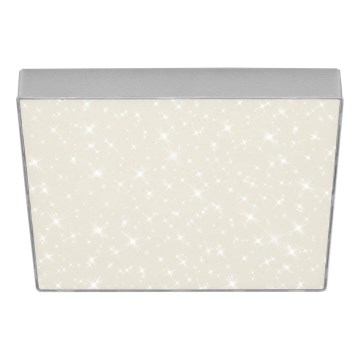 Briloner 7078-414 - LED plafonjera STAR SKY LED/21W/230V 4000K 28x28 cm srebrna