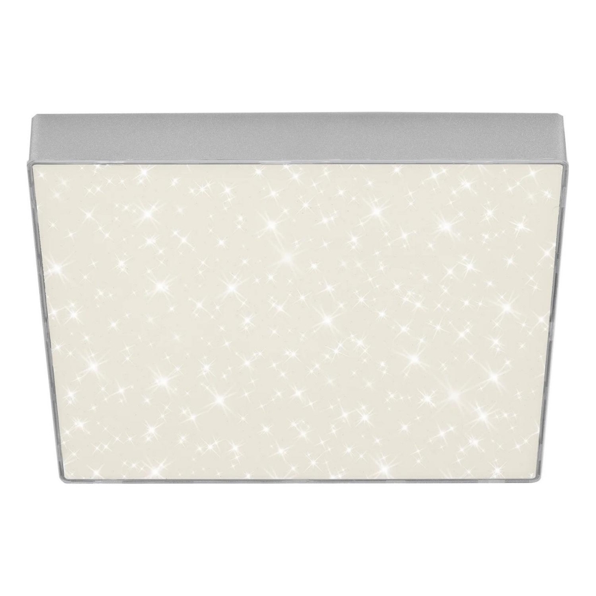 Briloner 7078-414 - LED Plafonjera STAR SKY LED/21W/230V 4000K 28x28 cm srebrno