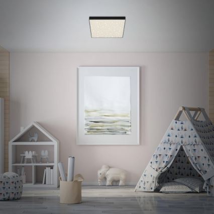 Briloner 7078-415 - LED Plafonjera STAR SKY LED/21W/230V 4000K 28x28 cm crno