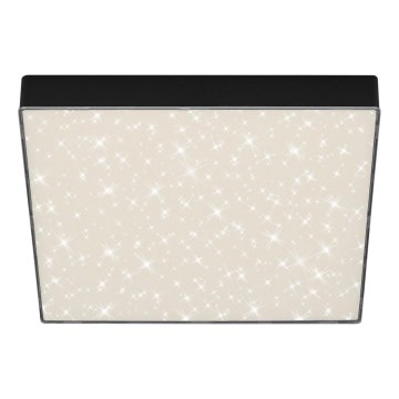 Briloner 7078-415 - LED plafonsko svetlo STAR SKY LED, 21 W, 230 V, 4000 K, 28 x 28 cm, crno