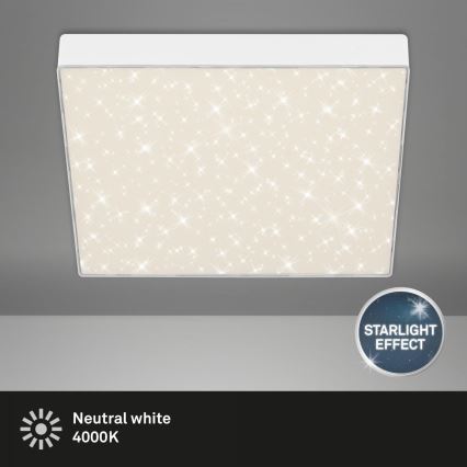 Briloner 7078-416 - LED Plafonjera STAR SKY LED/21W/230V 4000K 28x28 cm bela