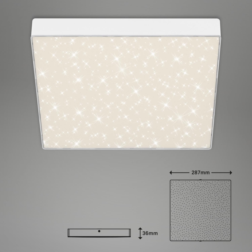 Briloner 7078-416 - LED Plafonjera STAR SKY LED/21W/230V 4000K 28x28 cm bela