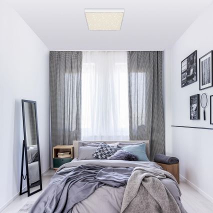 Briloner 7078-416 - LED stropno svetlo STAR SKY LED/21W/230V 4000K 28x28 cm bela