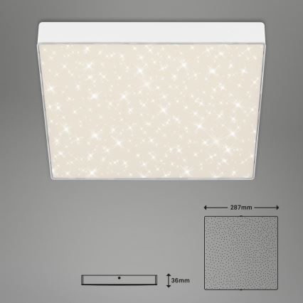 Briloner 7078-416 - LED stropno svetlo STAR SKY LED/21W/230V 4000K 28x28 cm bela