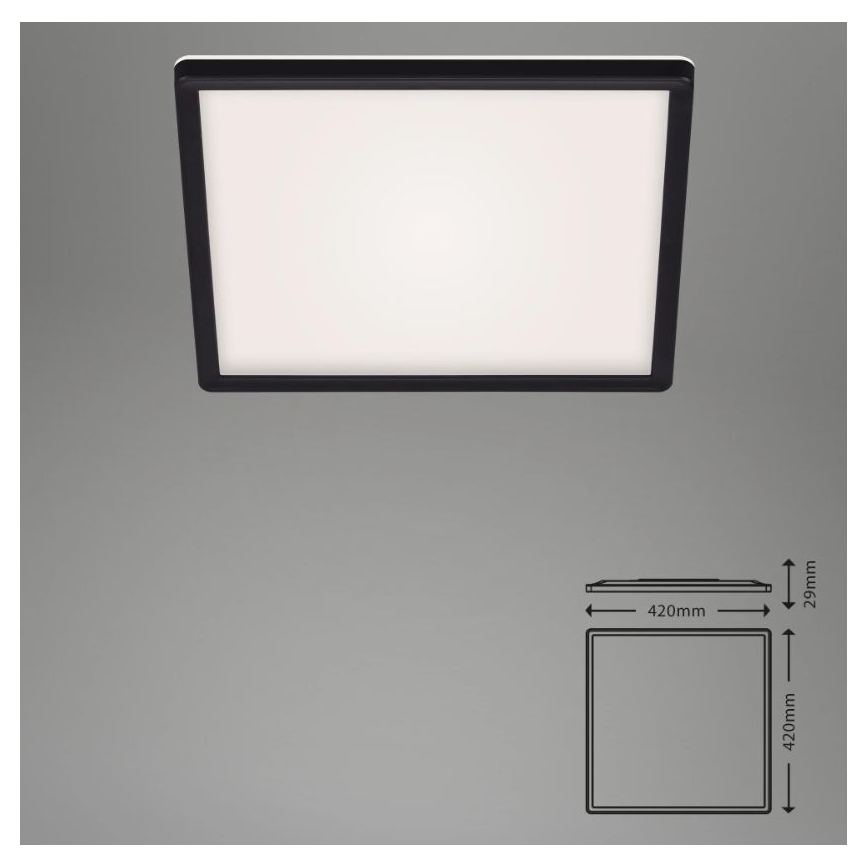 Briloner 7082-015 - LED prigušiva plafonsko svetlo SLIM LED/22W/230V 2700-6500K + daljinski upravljač