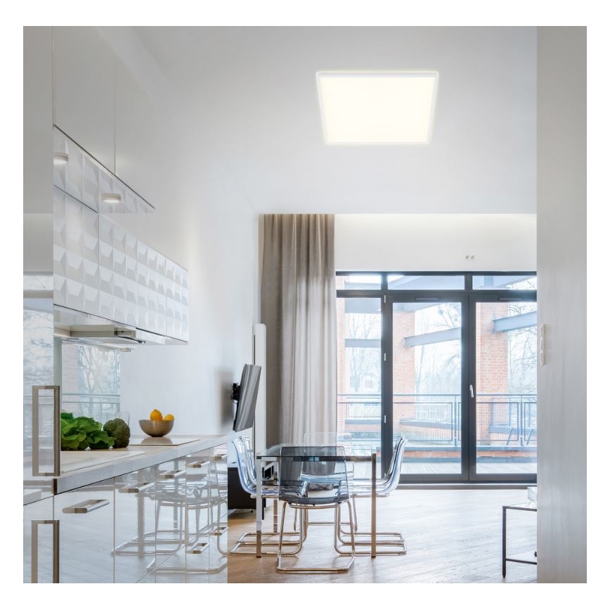 Briloner 7082-016 - SLIM LED stropno svetlo sa prigušiva funkcijom LED/22W/230V 2700-6500K + daljinski upravljač