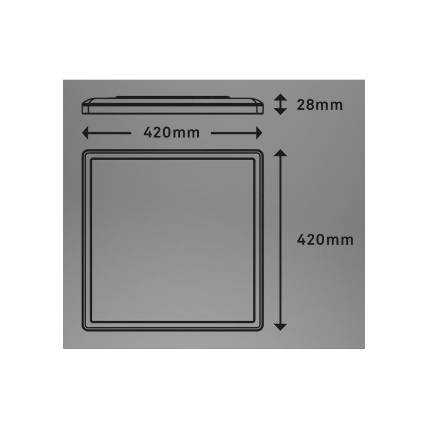 Briloner 7082-016 - SLIM LED stropno svetlo sa prigušiva funkcijom LED/22W/230V 2700-6500K + daljinski upravljač