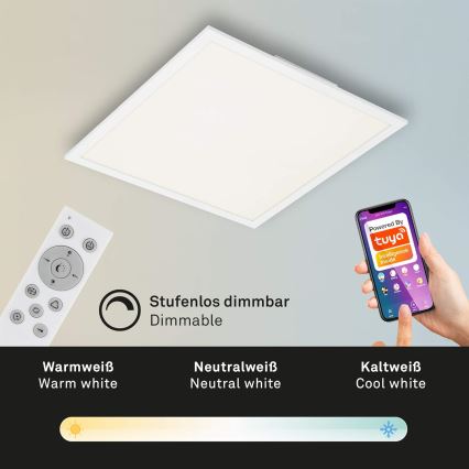 Briloner 7087-016 - LED RGBW Prigušivo svetlo SMART LED/24W/230V 3000-6500K Wi-Fi Tuya + Daljinski upravljač
