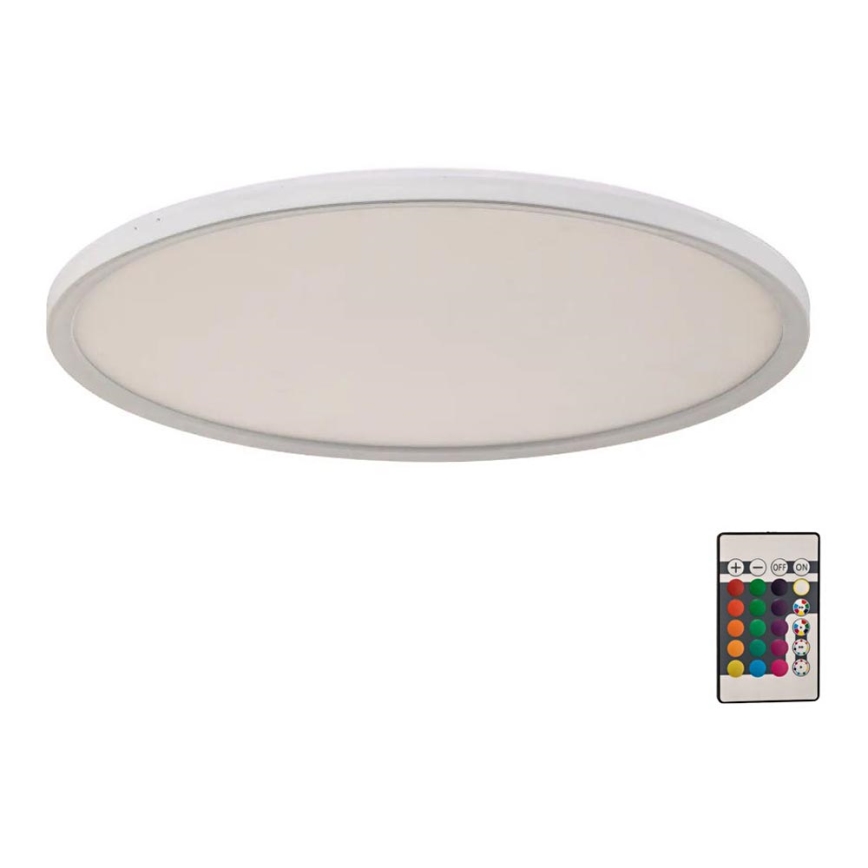 Briloner 7094-416 - LED RGBW prigušiva stropna svetiljka SLIM LED/22W/230V + daljinski upravljač