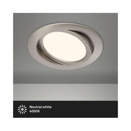 Briloner 7116-412 - LED Ugradbena lampa za kupatilo FLAT IN LED/9W/230V IP23