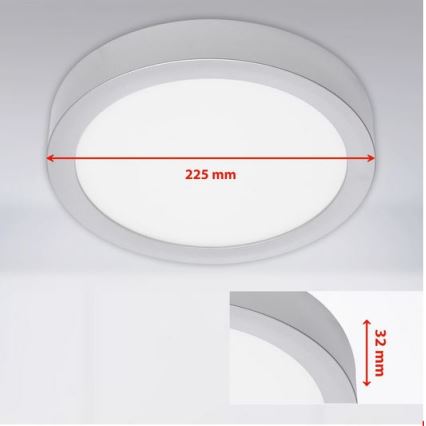 Briloner 7117-414 - LED Plafonjera FIRE LED/16,5W/230V 4000K
