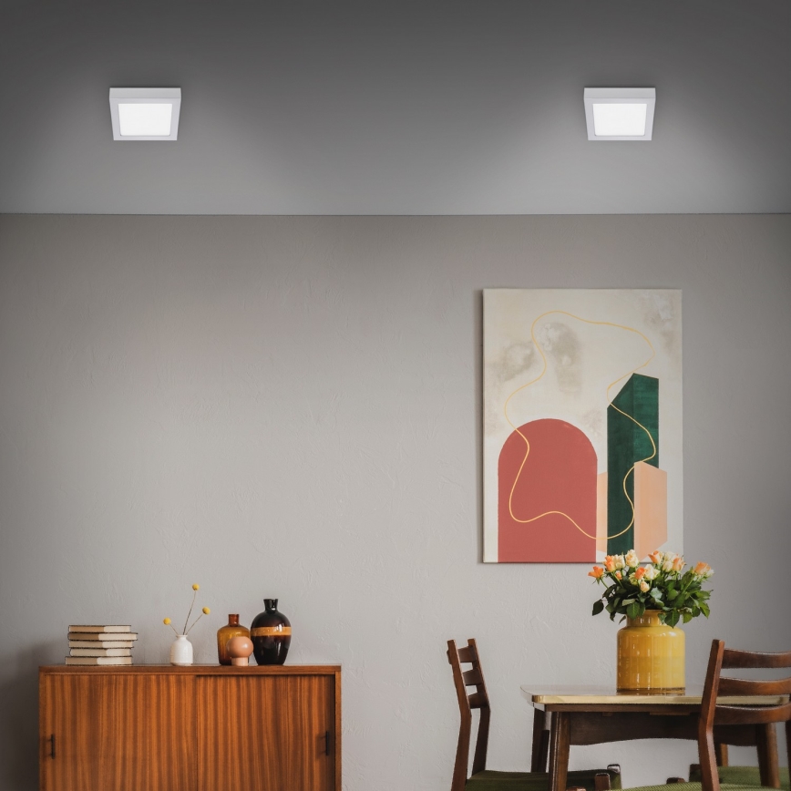 Briloner 7123-414 - LED Plafonjera FIRE LED/12W/230V srebrno