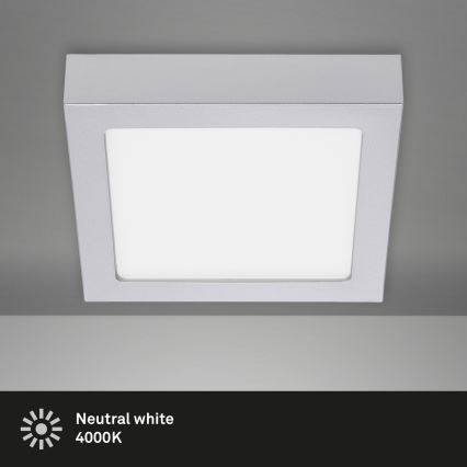 Briloner 7123-414 - LED Plafonjera FIRE LED/12W/230V srebrno