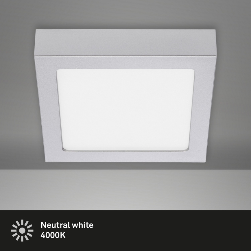 Briloner 7123-414 - LED Plafonjera FIRE LED/12W/230V srebrno