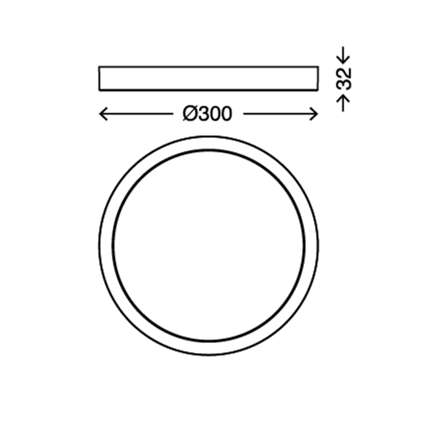 Briloner 7132-014 - LED plafonjera za kupatilo FIRE LED/21W/230V 3000K IP44