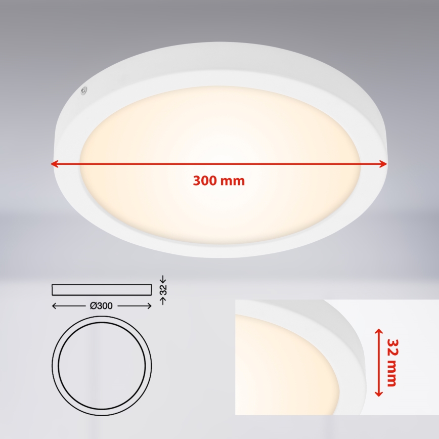 Briloner 7141-016 - LED Plafonjera FIRE LED/21W/230V
