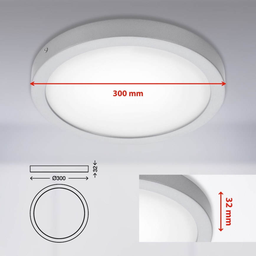 Briloner 7141-414 - LED Plafonjera FIRE LED/21W/230V 4000K