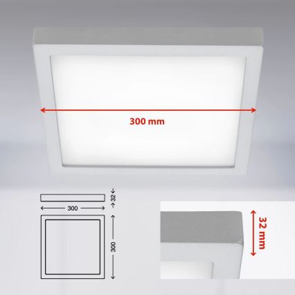 Briloner 7142-414 - LED Plafonjera FIRE LED/21W/230V 4000K