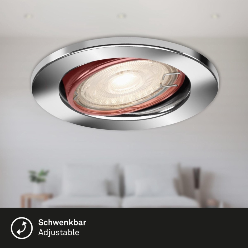 Briloner 7144-038 - Set 3x LED Ugradbena lampa za kupatilo SLIDE GU10/3,5W/230V IP23