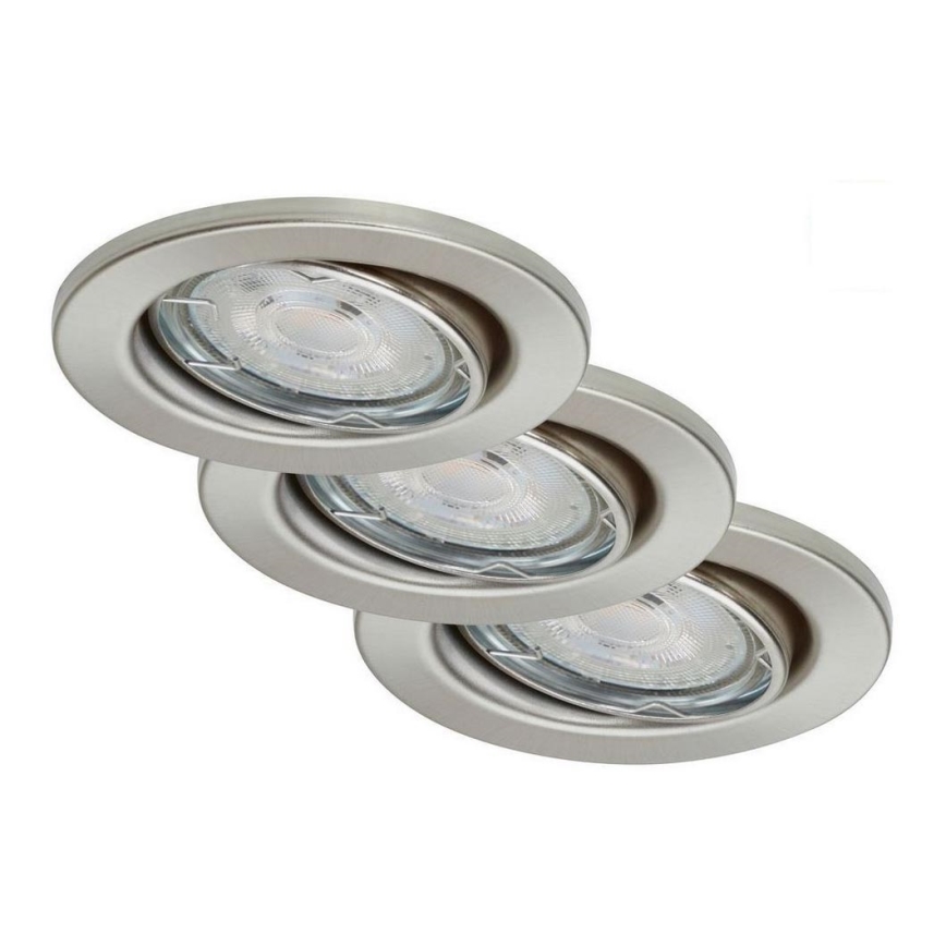 Briloner 7149-032 - Set 3xLED Prigušivo osvetljenje za kupatilo 1xGU10/5W/230V IP23